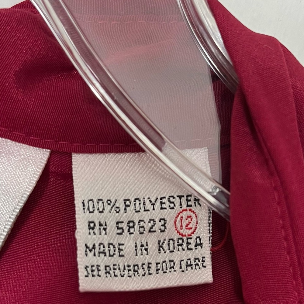 Vintage Yves St. Clair Red Blouse - Picture 7 of 15